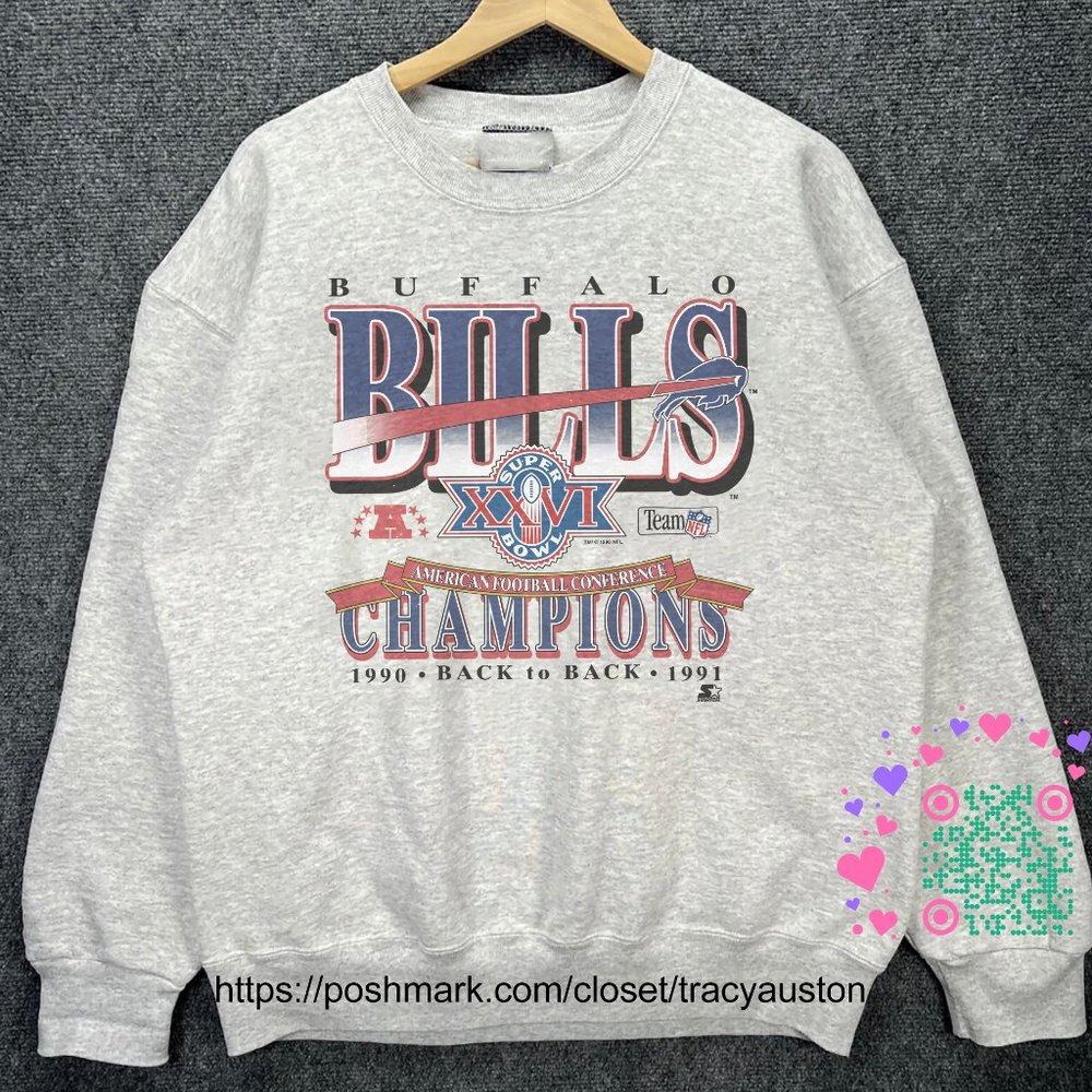 Vintage Buffalo Bills Football Sweatshirt NFL Super Bowl XXVI Unisex Shirt tee